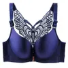 Sexy naadloze voorkant sluiting BH Big Size Butterfly Verstelbare Push Up Bra Plus Size BH Voor Vrouwen Grote maat C D Cup Brassiere LJ200822