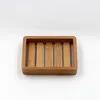 Portable Soap Dishes Creative Simple Wooden Drain Soap Box Bathroom Japanese Style Handmade Soap Holder WB3174