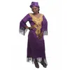 Ethnic Clothing MD African Dresses For Women Ladies Dashiki Dress With Lace Tassel Bazin Riche Traditional Clothes Headtie 2021 Robe Africai