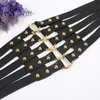 Corset Belt Plus Size Cinturon Mujer Women Designer Belts Wide Cummerbunds Fashion Midje Shaper Punk Rivet Elastic Ceinture 2011202155153