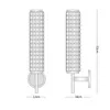 북유럽 유리 램프 갓 모든 구리 벽 램프 침실 램프 현대 거실 배경 벽 복도 욕실 거울 빛