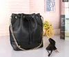 2021 Diseñador Crossbody Bag Monederos Moda Lady's Pequeño Un Hombro Diagonal Bolsa de Cuero Bolsa de Cubo Diseñador Bao Tide Baitao Negro YLF