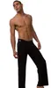 Nylonowe spodnie jogi mężczyźni proste fitness oddychający swobodny solidny luźne spodnie dresowe spodnie jogger spodni 201109