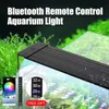 Aquarium LED-belysning Bluetooth-app fjärrkontroll 5050 RGB LED Aquarium Light 24W 15V Aluminium Alloy Fish Tank Timing Lights Y200922