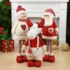 Санта-Клаус снеговик эльф рождественские украшения безликая кукла 2021 плюшевые куклы одолжение партии украшения для дома Новый год 201128