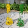 Beaker de vidro inebriante bong com adesivo de abelha Óleo Dab Rigs 18mm fêmea articulação tubos de água DCB20101