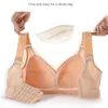 Verão Plus Size Cup completo sutiã Ultra-fino Big Copo Respirável Underwear Minimizador Push Up Bras Pink Brasier Mujer 90 120 C D E 201202