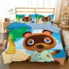 Animal Crossing 3d Set biancheria da letto per adulti Set copripiumino per bambini Twin Full Queen King Size Biancheria da letto Biancheria da letto Dropshipping LJ201127