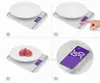 2021 balances de cuisine électroniques LCD balance cuisson outils de mesure numérique en acier inoxydable 5000g/1g balance numérique de pesée alimentaire