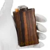 LEAFMAN Scatola per piroga in legno di noce con una pipa da pipa Hitter Custodia per tabacco in legno naturale Accessori per porta pipe per sigarette
