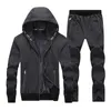 Plus Größe 9XL Jogginganzüge Männer Laufen Set Fleece Warme Sportswear Laufjacke Trainingsanzug Sportanzüge Gym Workout Kleidung 201210