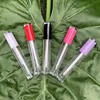 purple pink black white 5ml bottles transparent top round DIY sub customization cosmetic package lip gloss tube bottle empty balm 5628493