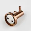 Smesiteli Double Robe Brushed Stainless Steel Bathroom Hardware Wall Hat Clothes Hanger Rose Gold Y200108