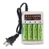 1.2V Rechargeable AA Battery Charger 4 Slots For Nickel 5 AA/7 AAA Rechargeable Batteries