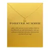 Chian Choker Necklaces With Card Gold Silver Sunshine Pendant Necklace For Fashion women Jewelry GOOD VIBES ONLY