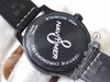 ZF 41mm A17314101 ETA A2824 Автоматические мужские часы PVD сталь черный циферблат белый номер маркеры черная кожа с белой линией PURETIME PTBL C03