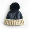 Nuovo Autunno Inverno Bambino Bambini Cappello lavorato a maglia Berretti color caramella Palla di lana Bambini Berretti lavorati a maglia Cappelli per ragazze