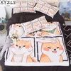 Xyzls Cute Shiba Inu Soft Bawełniana Pościel Zestaw Królowa Duvet Cover Sets Dorośli / Dzieci Twin Full King Bedclothes House Pet łóżko Podszewka T200706