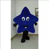 High Qualit Blue Star Mascot Kostym Halloween Jul Cartoon Character Outfits Suit Advertising Leaflets Clothings Carnival Unisex vuxna outfit