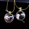 5pcs fil de ton d'or 30mm arc-en-ciel Crystal Crystal Ball Sphere Orb Macrame Pendentif Collier Bijoux Reiki Handmade Handmade Boho enveloppé Gemstone