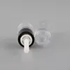 50 шт. 4 мл прозрачный + черный блеск для губ Трубка / бутылка, пустой круглый мини крупитель, одноразовый пластиковый набор вверх ручка с кремниевым наконечником