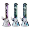 New Arrival 4 Arm Árvore Perc de vidro Bong Heady vidro Cano de água Com Hetero Perc 9,8 polegadas Ice Catcher vidro Bongs 18,8 milímetros colorido Bong WP307