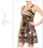 Realfine letnia sukienka TLY1133 moda bez rękawów Machanics drukowanie sukienki na co dzień dla kobiet rozmiar S-XL