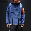 Una Reta Jackets Men Hip Hop Pullover Hooded Jacket Coats日本のファッションカジュアルプラスサイズルーズジャケットマンストリートウェア201218