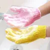 Gants de bain Nylon Douche Grotte Glove Washing Body Body Gants Gants de salle de bain Gants de salle de bain Exfoliant Peeling Bathing Accessoire Zyc05