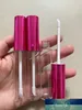100pcs 10ml Matte Pink Cap Lipgloss Packing Containers Cosmetic Lip Glaze Lip Oil Wand Tubes Makeup Lip Gloss Clear Tubes7505939