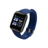 ID116 Plus Smart Wristbands Bracciale Sport Fitness Watch con Tracker da corsa Pedometro per la frequenza cardiaca Cinturino per la pressione sanguigna