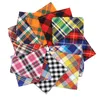 Dog Bandanas Bulk Triangle Scarves Kerchiefs Plaid Cloth for Medium Large Dogs Small Girl Boy Puppies Adjustable Washable Pet Scarf Fall Handkerchiefs Bibs