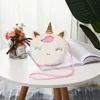 Çocuk Unicorn Messenger Çanta Çanta Peluş Renkli Sevimli Çocuk Kız Omuz Çantası Crossbody Çanta Kılıfı Doğum Günü Hediyesi HHA1691