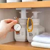 Pure Color Household Storage Rack Wall Mounted Rotate Hook No Drilling Kitchen Hooks Organizer Shelf New Arrival High Quality 3lx J2