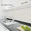 Tiles Wall Stickers Oil-proof Waterproof Tile Sticker Decor Self-adhesive PVC Wall Stickers Removable Kitchen Decor oil sticker ZYY376