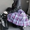 YBYR Femmes Kawaii Jupe Harajuku Plaid Preppy Jupes Plissées Mignonne A-ligne Mini Jupe Japon Étudiants Uniformes Scolaires Faldas Dames G220309