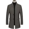 Bolubao Kış Erkekler Yüksek kaliteli yün karışımları katlar marka erkekler m moda gündelik uzun bölüm palto kalın sıcak yün kat lj201106