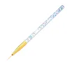 Acrylic Nail Liner Pen Kit for Drawing Short Strokes Details Blending Elongated Lines Stripes Professional Nail Tool