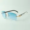 Klasyczne designerskie okulary przeciwsłoneczne 3524025, okulary z zausznikami z naturalnego rogu bawolego, rozmiar: 18-140 mm