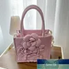 Elegante borsa a tracolla da donna con tracolla, nuova borsa di design di interesse speciale con fiore tridimensionale a catena di perle