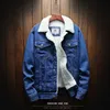 Mäns Jackor 2021 Män Vinter Fashion Denim Jacket Mens Casual Slim Fit Coats Man Plus Storlek