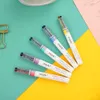 JIANWU 5 шт. в комплекте ЯПОНИЯ KOKUYO жук двухцветная флуоресцентная ручка Креативная милая флуоресцентная ручка kawaii маркер Школьные принадлежности 201125537073