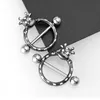 Zaufane bydło Sutki Shield 14G Steel Suter Sutek Pierścień Barbell Biżuteria dla mężczyzn i kobiet