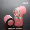 250G розовая косметическая банка ручной работы корпус скраб лосьон крем контейнер контейнеры по уходу за кожей конфеты упаковки свободные систены