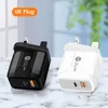 Typec 20W PD i QC 30 Szybka ładowarka do telefonu z US UE UK Plug for iPhone iPad Xiaomin Huawei Mobile DHL6448731