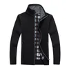 Mäns Jackor Plus Storlek Tjocken Knitwear Sweater Mens Zipper Winter Outwear Casual Warm Coat Cardigan -opk