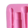 DIY Silikon Pişirme Kalıpları Kek Fondan Sabun 3D Kalıplar Kozmetik Güzellik Ruj Şekli Gıda Aracı Bakeware Yüksek Kalite 1 4SK G2