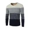 New Streetwear Men's Winter Warm Algodão O Pescoço Pullover Jumper Sweater 201104