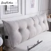 SongKAum Oreillers de chevet longs lavables de style nordique avec remplissage Oreiller de simplicité solide Coussin simple double pour dormir 201215