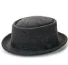 2021 جديد مالي فيدورا قبعة النمط الكلاسيكي قبعة الكنيسة الرسمية مع قبعات الصوف الأسترالي للرجال FM023017